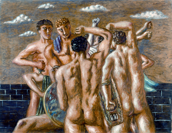 Иллюстрация. Название: «Гладиаторы». Автор: Джоржо де Кирико (1888-1978). Источник: http://newlit.ru/