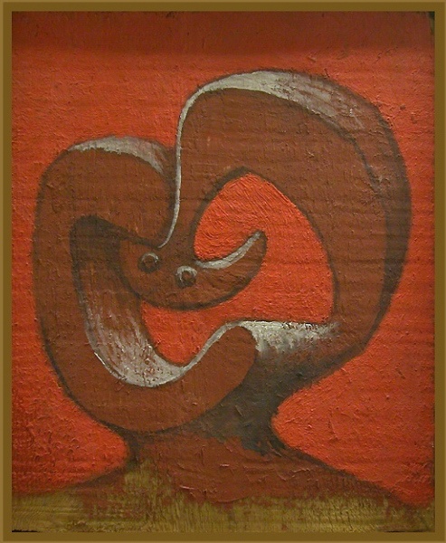 Иллюстрация. Название: "Голова на красном фоне" (1927). Автор: Пабло Пикассо. Источник: http://newlit.ru/