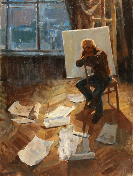 Иллюстрация. Название: «Одиночество». Автор: Анатолий Никич-Криличевский (1918–1994). Источник: https://123ru.net/blogs/74217664/