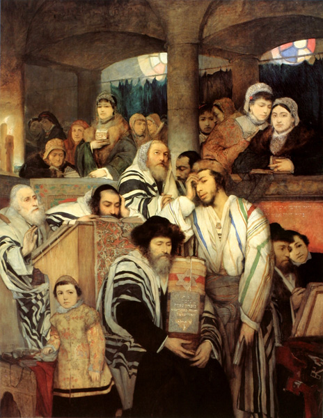 Иллюстрация. Автор: Маурици Готлиб. Название: «Евреи молятся в синагоге на Йом Кипур». Источник: https://upload.wikimedia.org/wikipedia/commons/1/1e/Maurycy_Gottlieb_-_Jews_Praying_in_the_Synagogue_on_Yom_Kippur.jpg