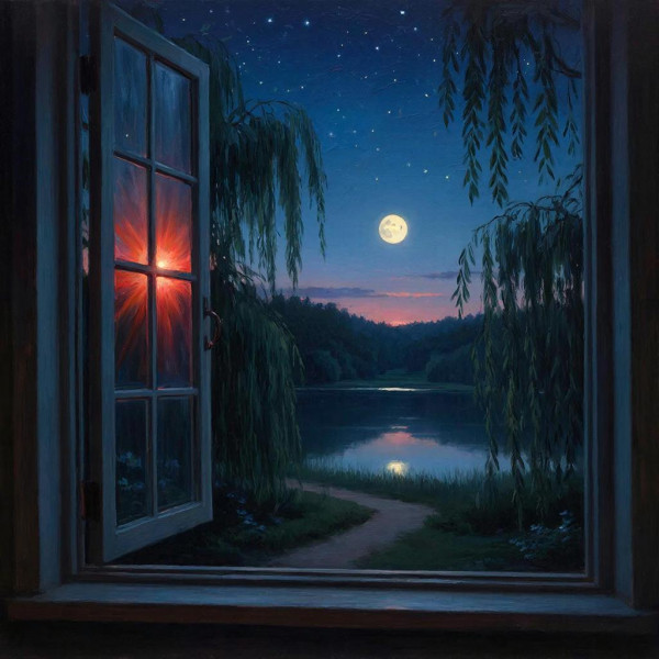 Иллюстрация к сборнику стихотворений Николая Бережного «Сумрак» создана с помощью GigaChat API (сервис Сбербанка) и используется с согласия правообладателя в рамках приобретённого платного пакета услуг. Источник: newlit.ru.