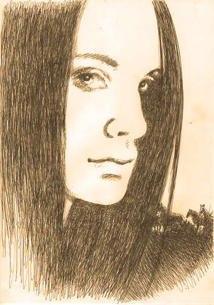 Иллюстрация. Название: «Девушка и Ветер». Автор: Саша Николаенко. Источник: http://newlit.ru/