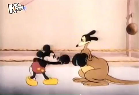 Кадр из мультфильма «Микки Маус»