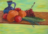 Still-life with a jug fault,  2007  Oil on canvas, 5070 cm